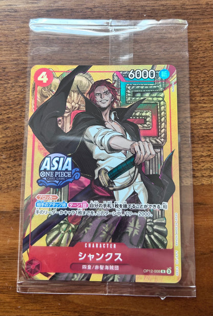 Shanks OP12-008 ONE PIECE Card Game Asia Mini-Tin Pack Set Vol.3 single sealed front Japan