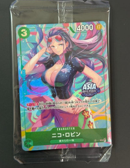 Nico Robin P-111 sealed ONE PIECE Asia Mini-Tin Pack Set Vol.2 front Japan