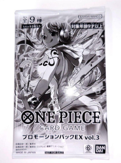 ONE PIECE Promotion Pack EX Vol.3 promo cards inside view Japan exclusive