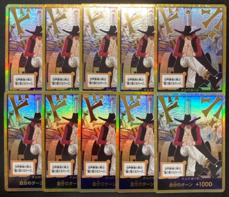 Dracule Mihawk GOLD DON!! Card OP14 EB04 Set (10pcs)