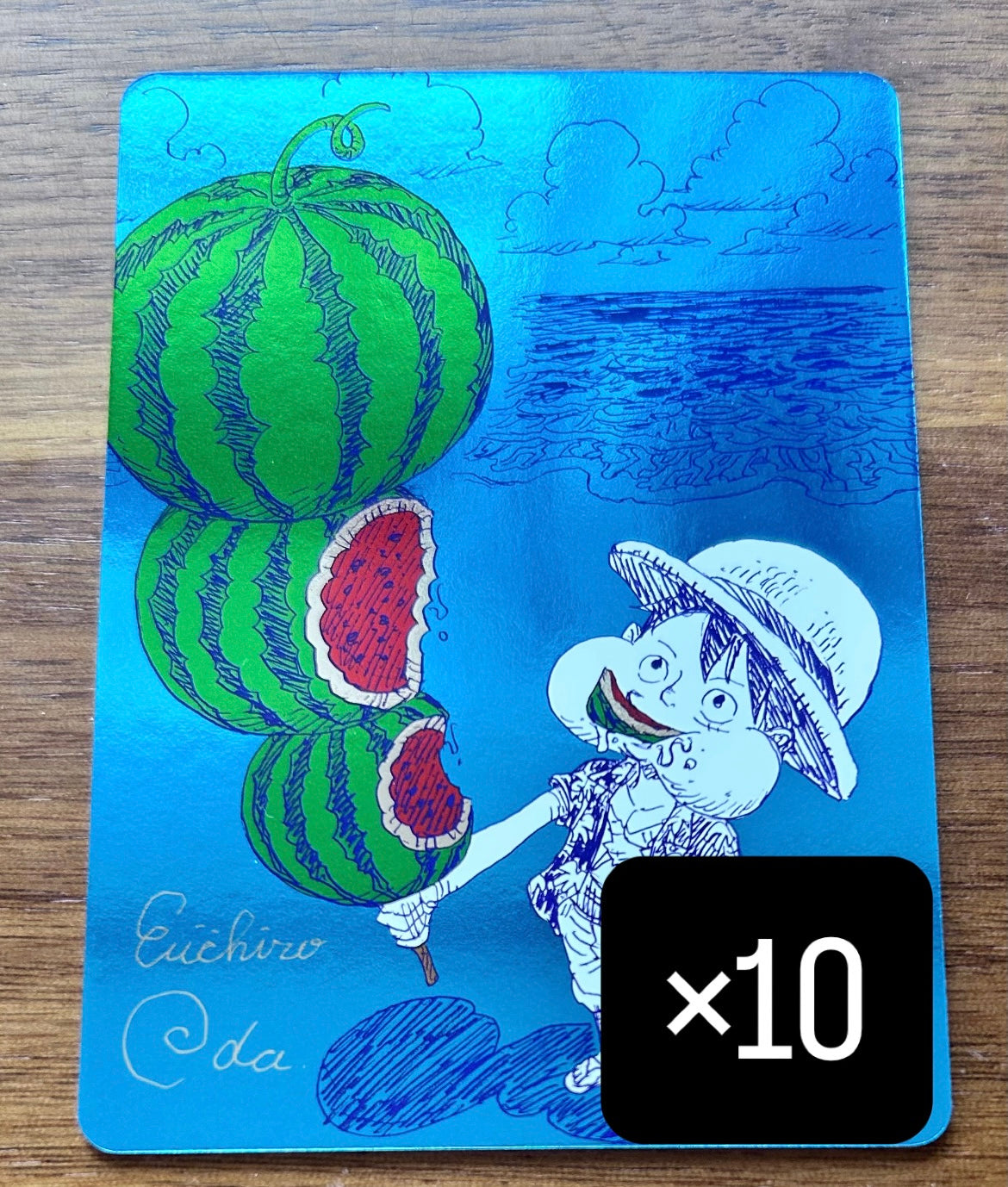 10 Pieces ONE PIECE Luffy Meta-Kira Card Natsukomi 2026 Eiichiro Oda Promo Japan