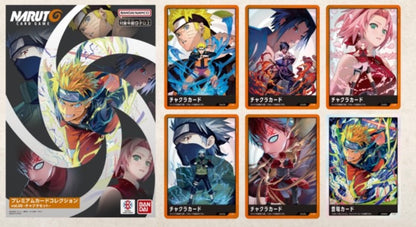 NARUTO Card Game Premium Card Collection Vol.00 Chakra Set Japanese version package and cards